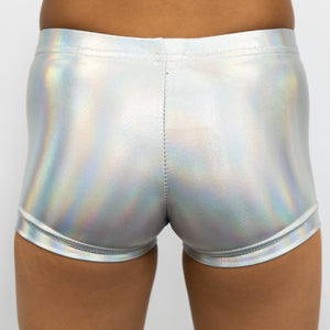 Shiny Silver Shorts